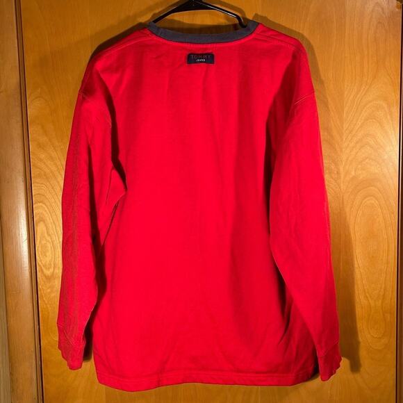 Vintage Tommy Jeans Crewneck Sweater Sweatshirt Large L - Picture 6 of 8